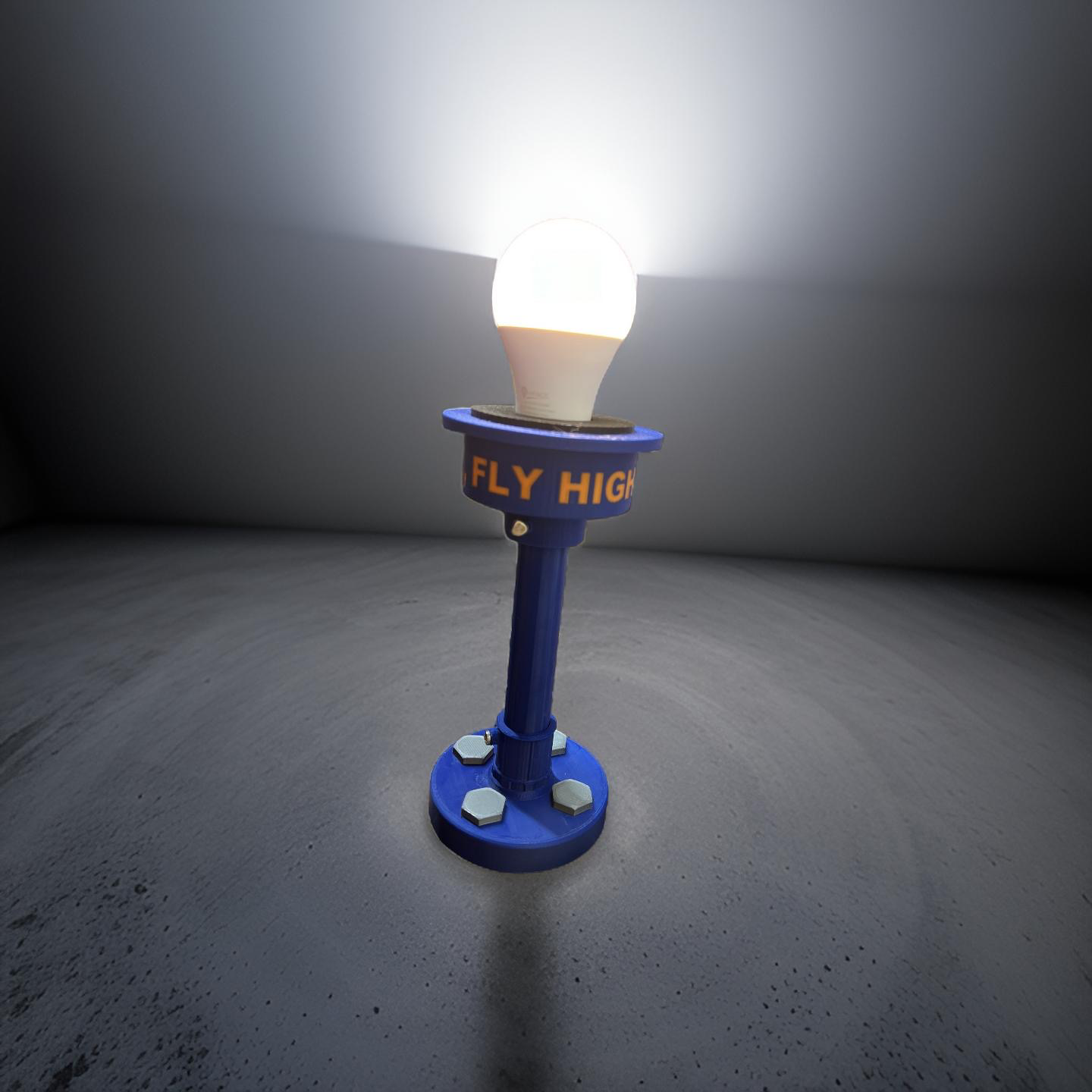 3D Printed Runway Taxiway Light Lamp – Customizable Aviation-Themed LED Lamp