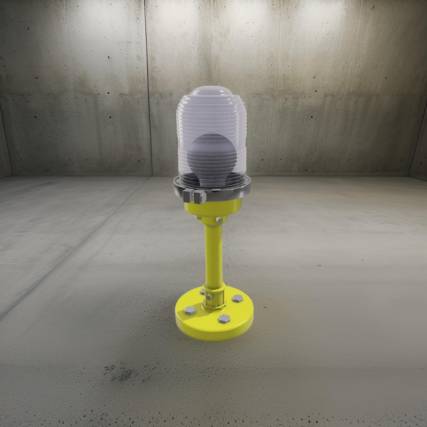 3D Printed Runway Taxiway Light Lamp – Customizable Aviation-Themed LED Lamp