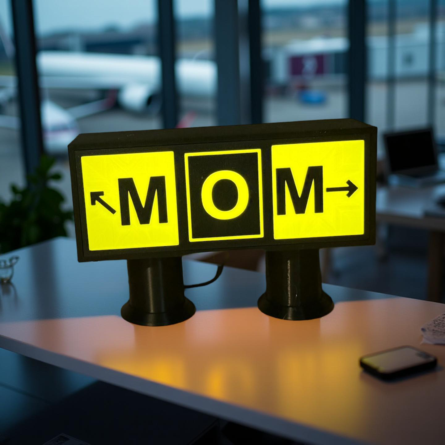 Custom Aviation Taxiway Light with USB-C Power (Customizable)