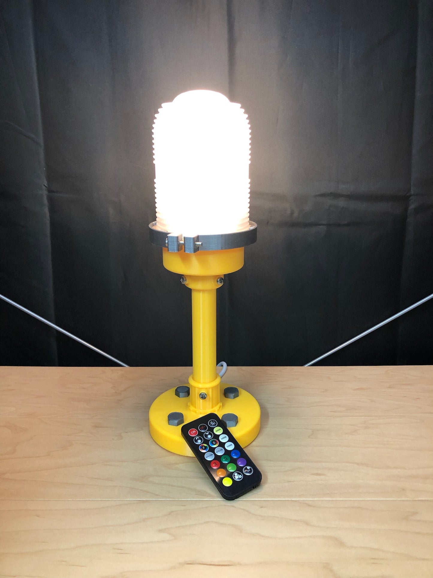3D Printed Runway Taxiway Light Lamp – Customizable Aviation-Themed LED Lamp