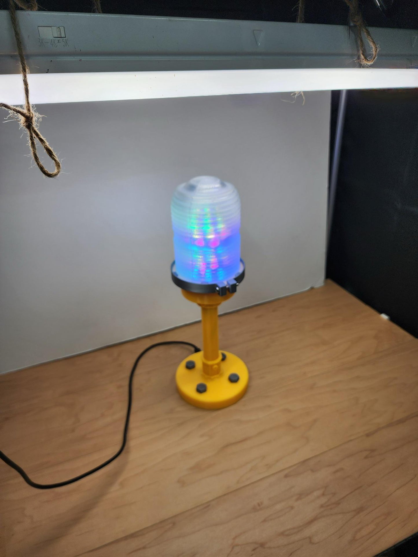 USB-C Runway/Taxi way airport Light with RGBWIC Lights great for aviation enthusiasts, pilots and anyone needing cool steampunk office lamp!