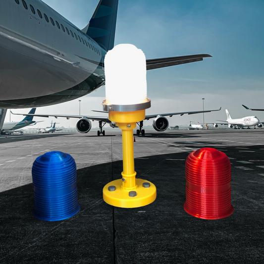 3D Printed Runway Taxiway Light Lamp – Customizable Aviation-Themed LED Lamp