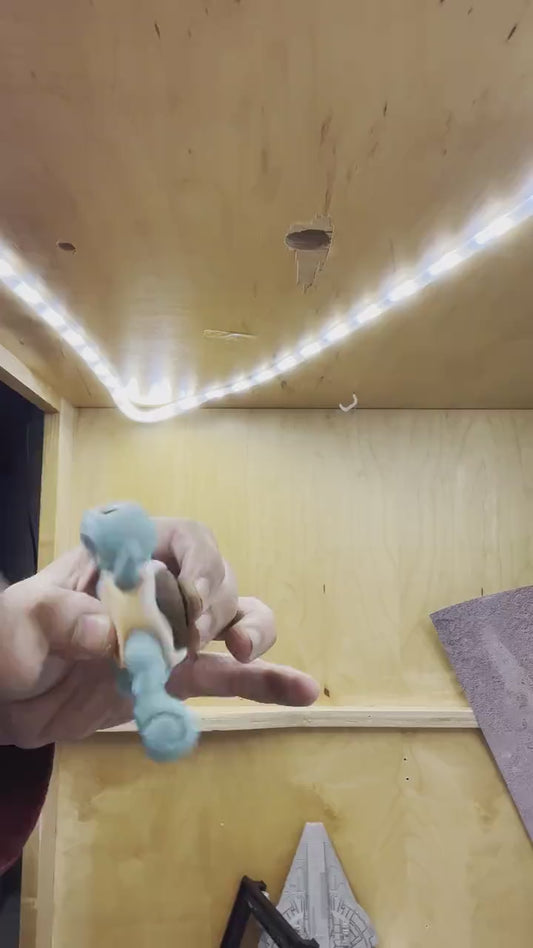 3D Printed Multi Colored Articulate Squirtle Fidget Spinner