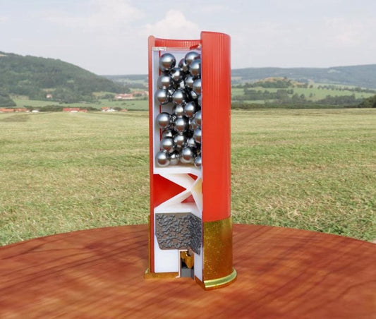 12 Gauge - 12" Cross Sectioned Shell